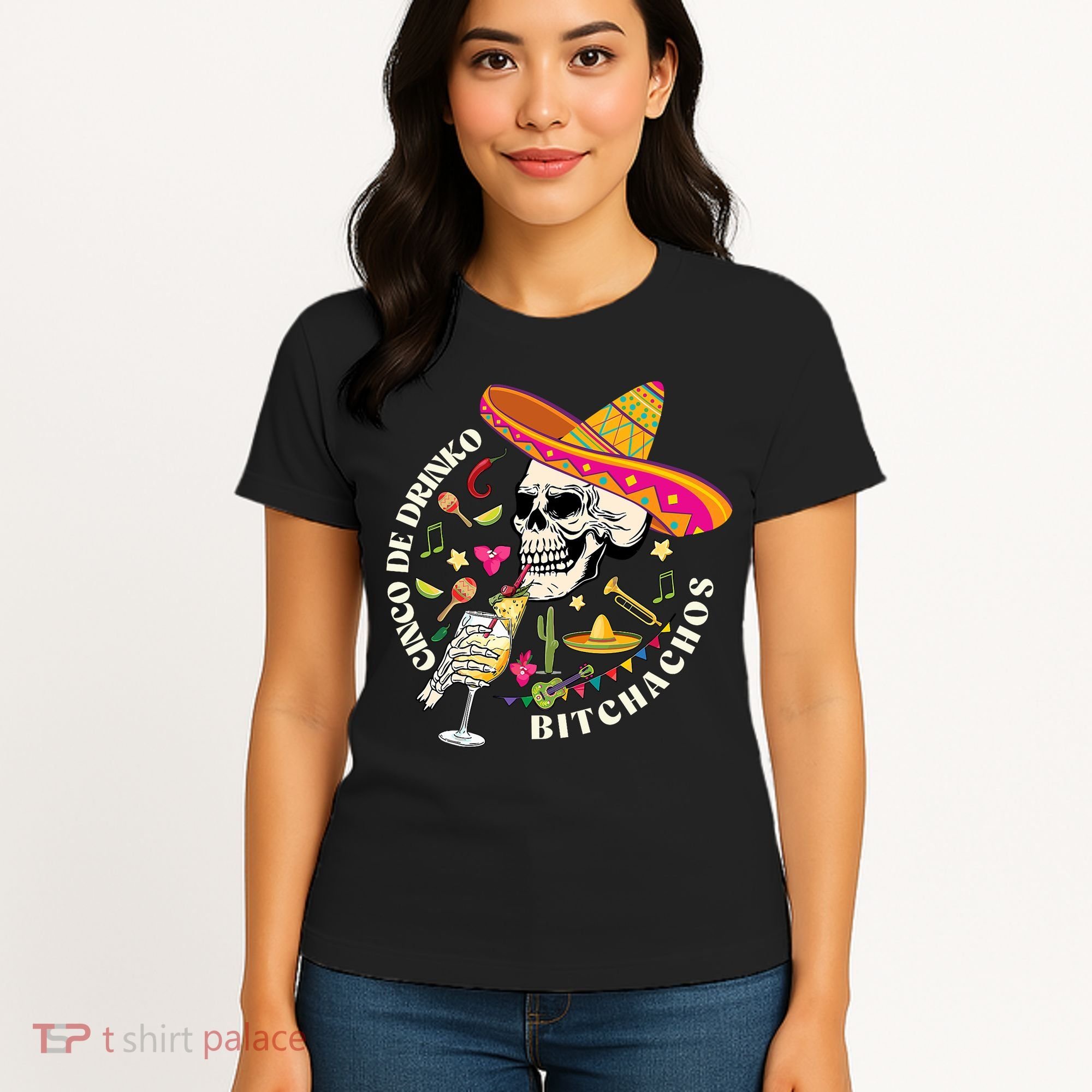 Cinco De Drinko Bitchachos Drinking Cinco De Mayo  Women's T-Shirt