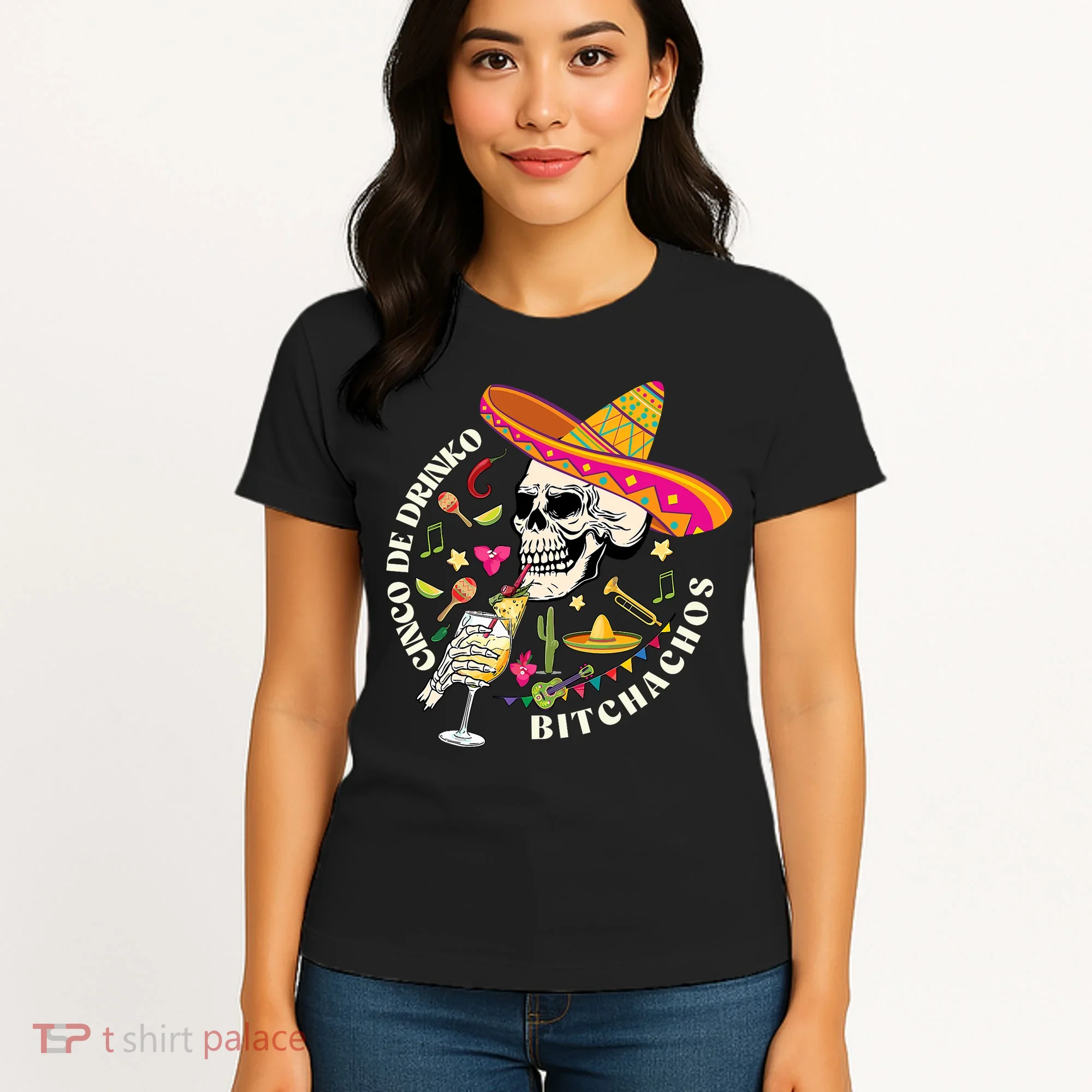 Cinco De Drinko Bitchachos Drinking Cinco De Mayo  Women's T-Shirt