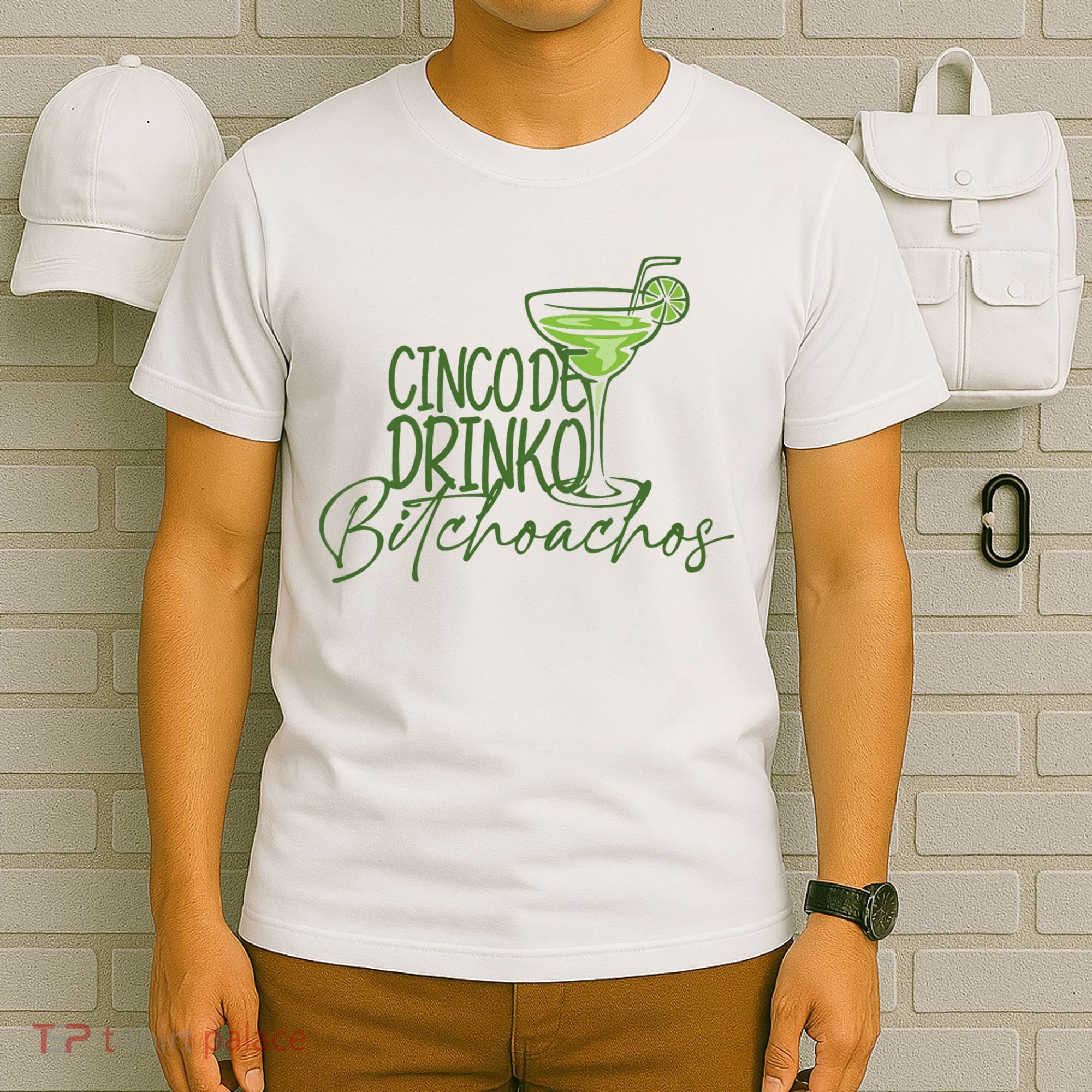 Cinco De Drinko Bitchachos Funny Cinco De Mayo Drinking T-Shirt
