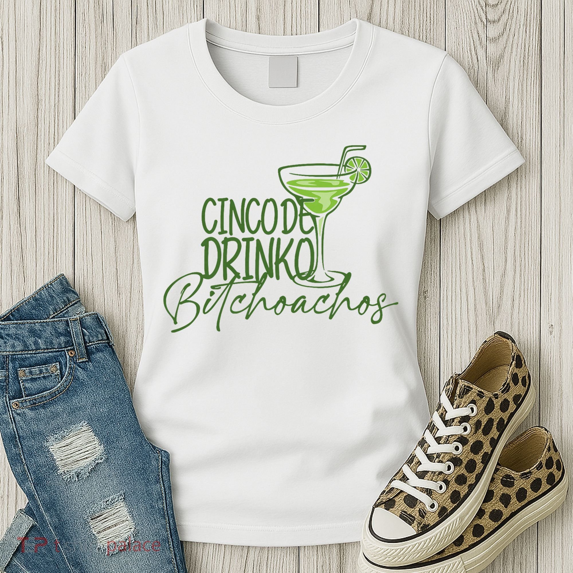 Cinco De Drinko Bitchachos Funny Cinco De Mayo Drinking Women's T-Shirt