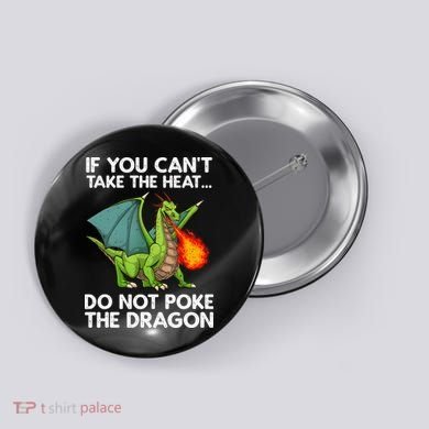 Cool Dragon Design For Men Women Mythical Dragon Lover Button