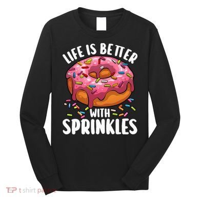 Cool Donut Design For Doughnut Donut Lover Long Sleeve Shirt