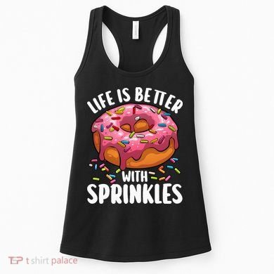 Cool Donut Design For Doughnut Donut Lover Women's Tank Top