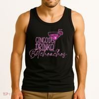 Cinco De Drinko Bitchachos Funny Cinco De Mayo Tank Top thumb 3