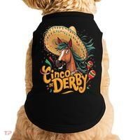 Cinco De Derby Party Funny Horse Racing Doggie Tank thumb 0