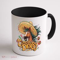Cinco De Derby Party Funny Horse Racing Coffee Mug thumb 1