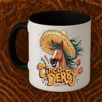 Cinco De Derby Party Funny Horse Racing Coffee Mug thumb 2