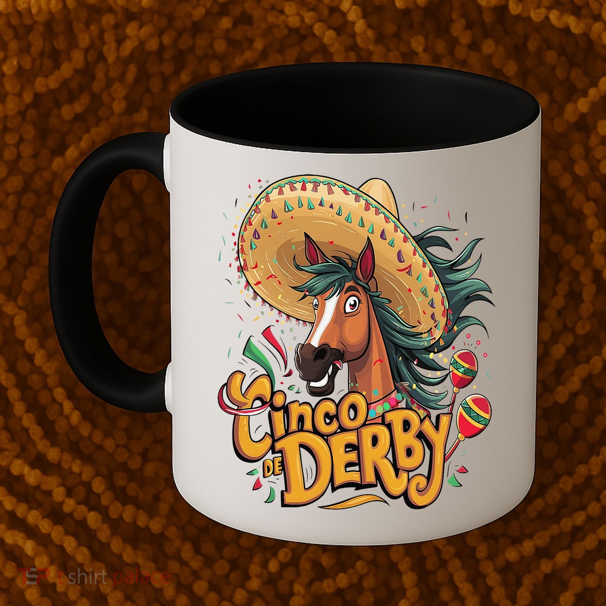 Cinco De Derby Party Funny Horse Racing Coffee Mug