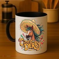 Cinco De Derby Party Funny Horse Racing Coffee Mug thumb 4