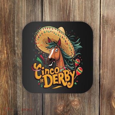 Cinco De Derby Party Funny Horse Racing Coaster