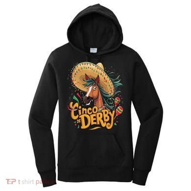 Cinco De Derby Party Funny Horse Racing Women's Hoodie