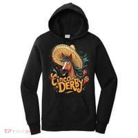 Cinco De Derby Party Funny Horse Racing Women's Hoodie thumb 0