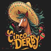 Cinco De Derby Party Funny Horse Racing Hat thumb 2