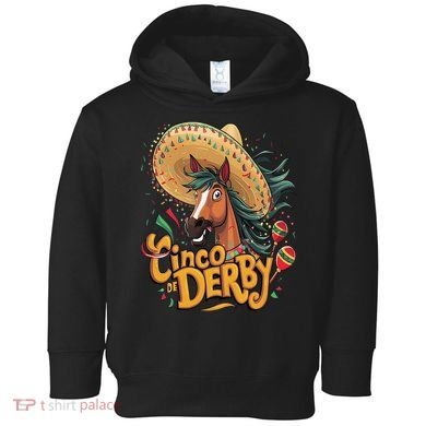 Cinco De Derby Party Funny Horse Racing Toddler Hoodie