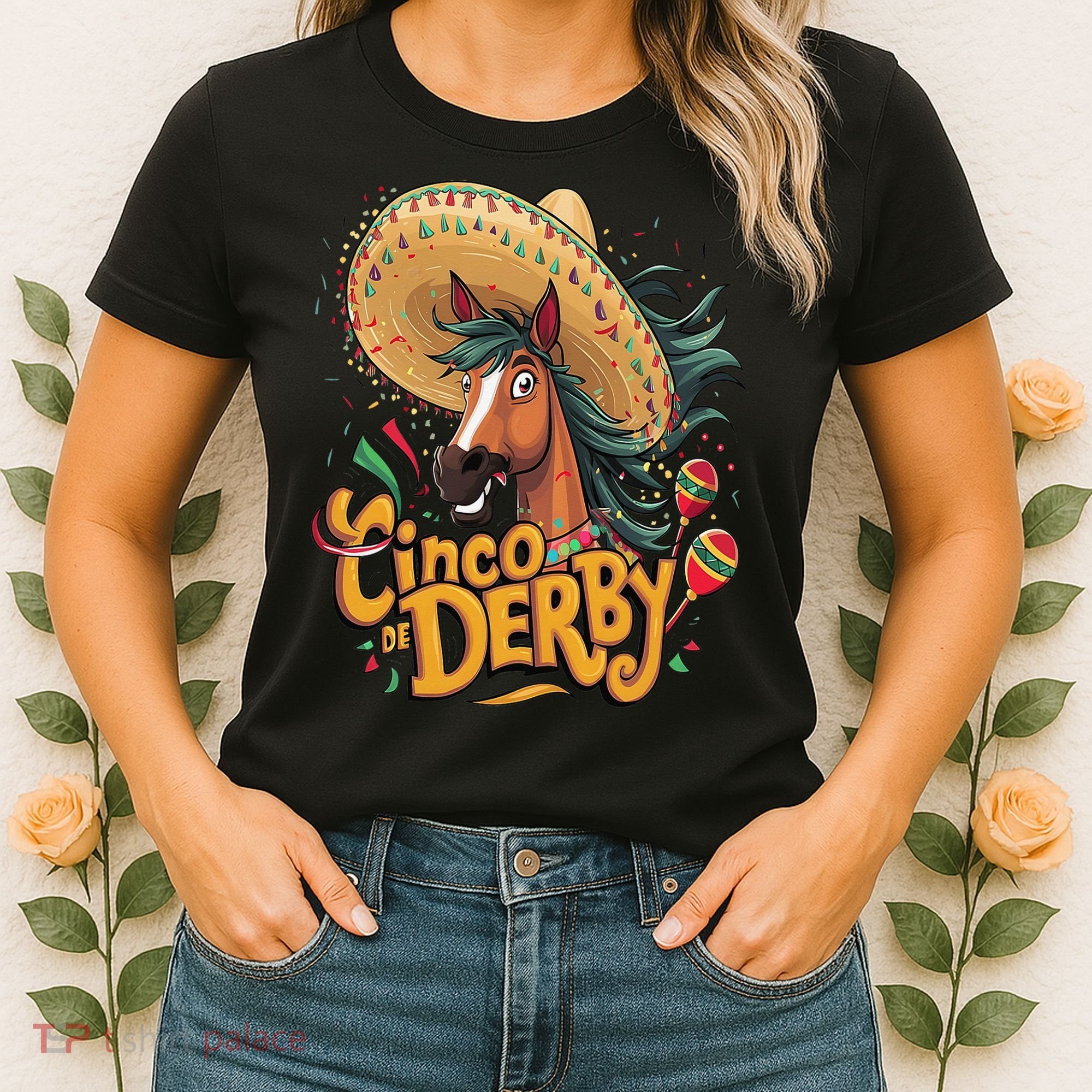 Cinco De Derby Party Funny Horse Racing Women's T-Shirt