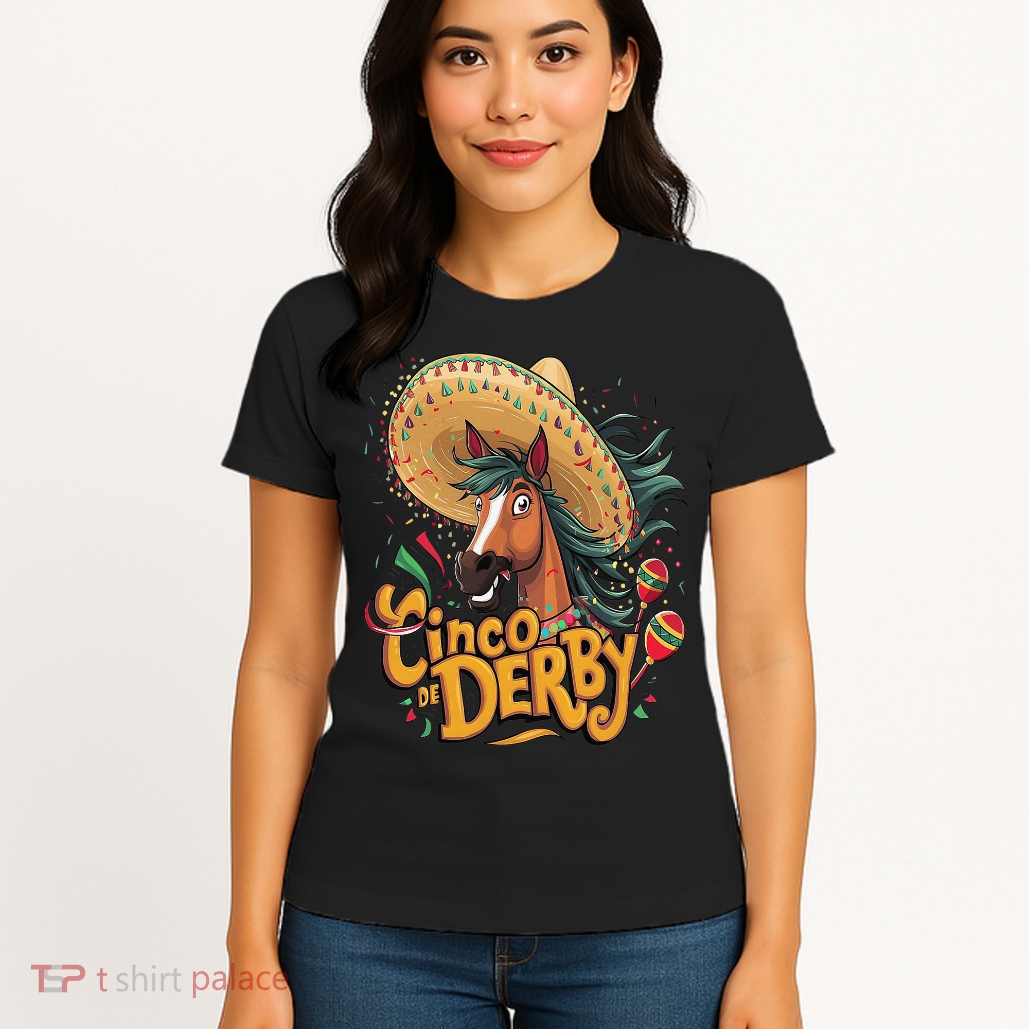 Cinco De Derby Party Funny Horse Racing Women's T-Shirt