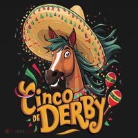 Cinco De Derby Party Funny Horse Racing Kids Hoodie thumb 5