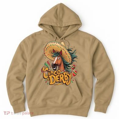 Cinco De Derby Party Funny Horse Racing Hoodie