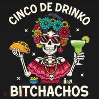 Cinco De Drinko Bitchachos USA-Made Doggie Bandana thumb 2
