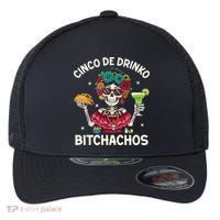 Cinco De Drinko Bitchachos Flexfit Unipanel Trucker Cap thumb 0