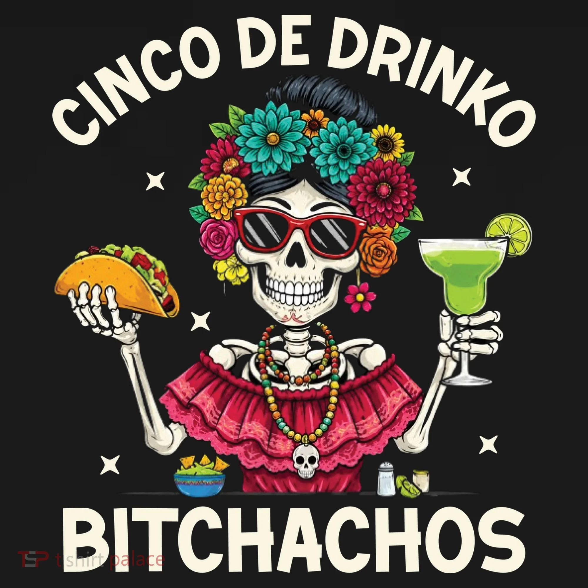Cinco De Drinko Bitchachos Bucket Hat
