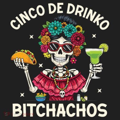 Cinco De Drinko Bitchachos 15oz Campfire Ceramic Mug