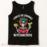 Cinco De Drinko Bitchachos Tank Top thumb 2