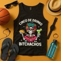 Cinco De Drinko Bitchachos Tank Top thumb 4
