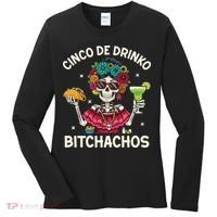 Cinco De Drinko Bitchachos Women's Long Sleeve Shirt thumb 0