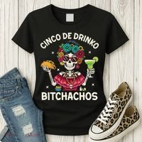 Cinco De Drinko Bitchachos Women's T-Shirt thumb 3