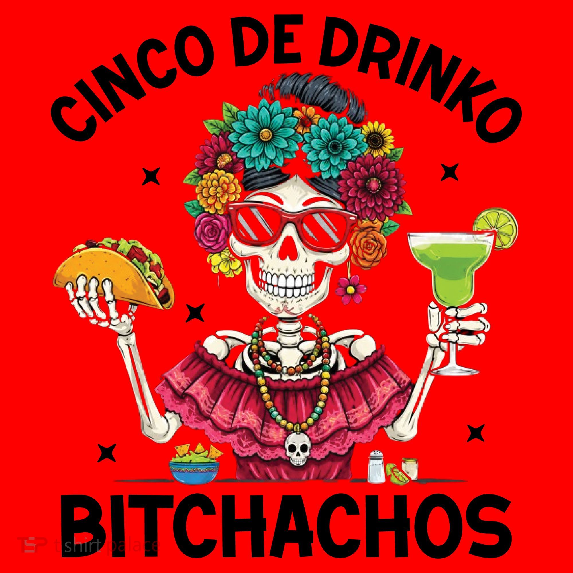 Cinco De Drinko Bitchachos Santa Hat