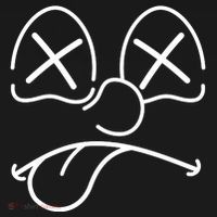 Cartoon Dead Eyes Face Doggie Tank thumb 4