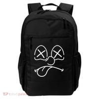 Cartoon Dead Eyes Face Backpack thumb 0
