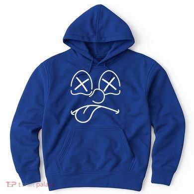 Cartoon Dead Eyes Face Hoodie