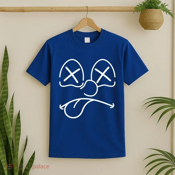 Cartoon Dead Eyes Face T-Shirt