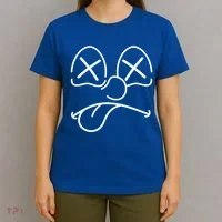 Cartoon Dead Eyes Face T-Shirt thumb 4