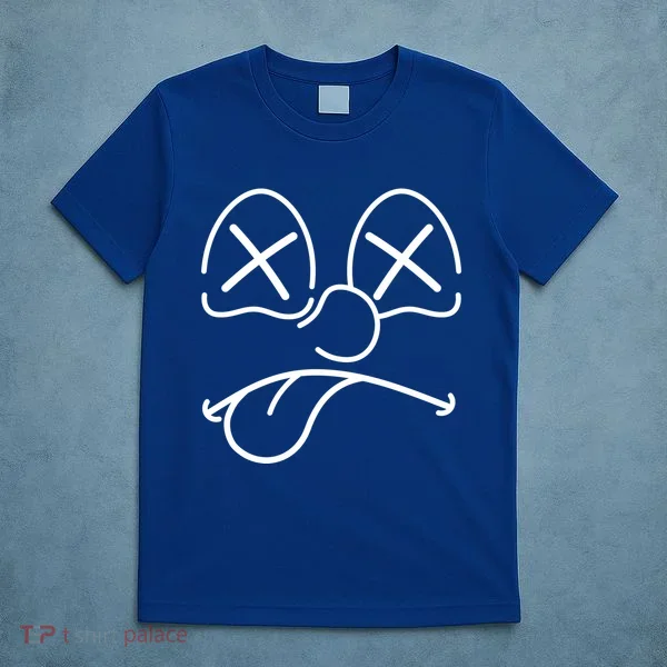 Cartoon Dead Eyes Face T-Shirt