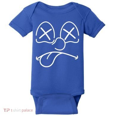 Cartoon Dead Eyes Face Baby Bodysuit