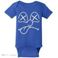 Cartoon Dead Eyes Face Baby Bodysuit thumb 0