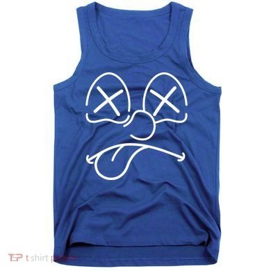 Cartoon Dead Eyes Face Tank Top