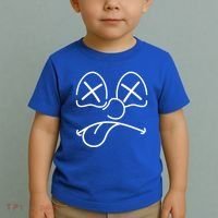 Cartoon Dead Eyes Face Toddler T-Shirt thumb 2