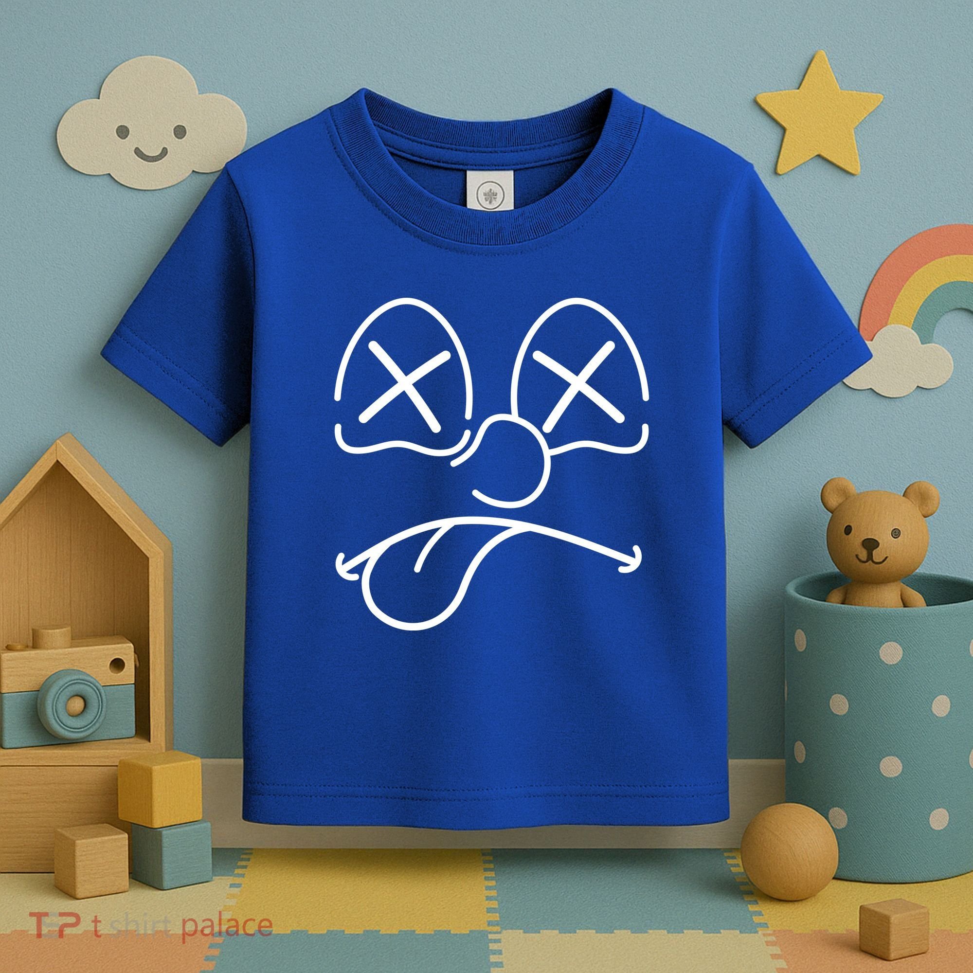 Cartoon Dead Eyes Face Toddler T-Shirt