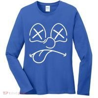 Cartoon Dead Eyes Face Women's Long Sleeve Shirt thumb 0