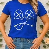 Cartoon Dead Eyes Face Women's T-Shirt thumb 2