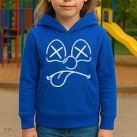 Cartoon Dead Eyes Face Kids Hoodie thumb 3