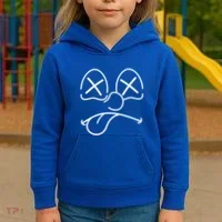 Cartoon Dead Eyes Face Kids Hoodie thumb 3