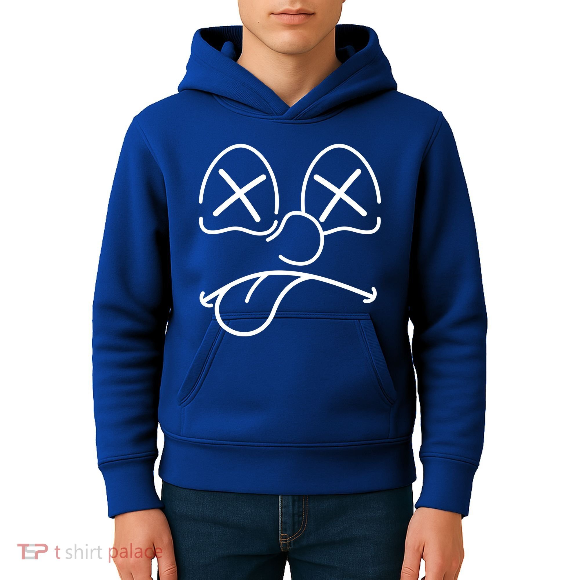 Cartoon Dead Eyes Face Kids Hoodie