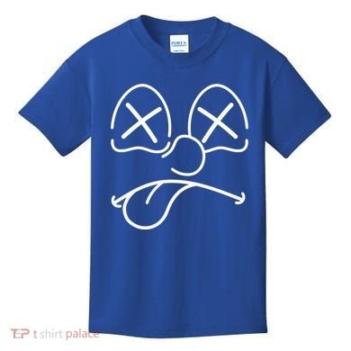Cartoon Dead Eyes Face Kids T-Shirt