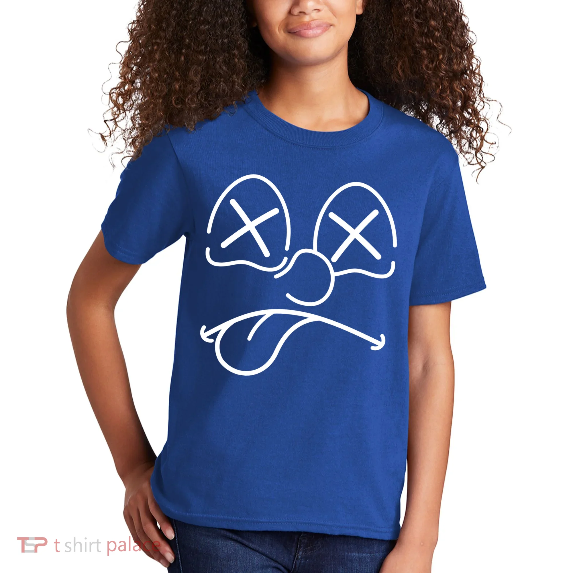 Cartoon Dead Eyes Face Kids T-Shirt