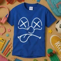 Cartoon Dead Eyes Face Kids T-Shirt thumb 3